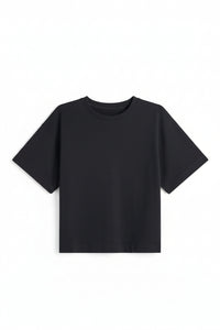 Materica Black Interlock Cotton T-Shirt